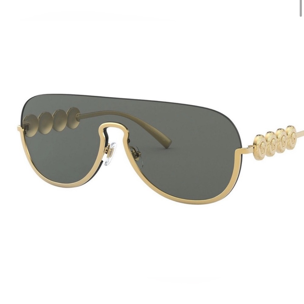 Versace Pale Gold Aviator Sunglasses